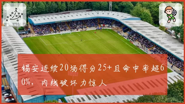 锡安连续20场得分25+且命中率超60%，内线破坏力惊人